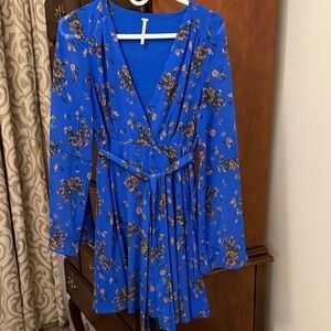 Floral Blue Free People Dress